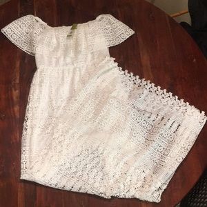 Bohemian Crochet Maxi Dress